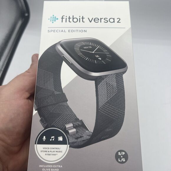 Fitbit Versa 2 Special Edition Activity Tracker - Smoke Woven/Mist Gray - Picture 6 of 6